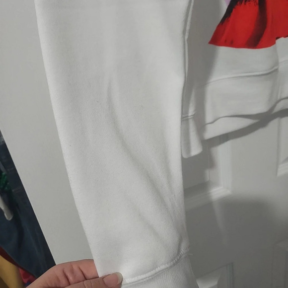 NWOT Barbie Holiday White and Red Long Sleeve Sweatshirt in Size L - Picture 4 of 8